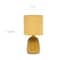 Simple Designs 10" Thimble Base Ceramic Table Lamp